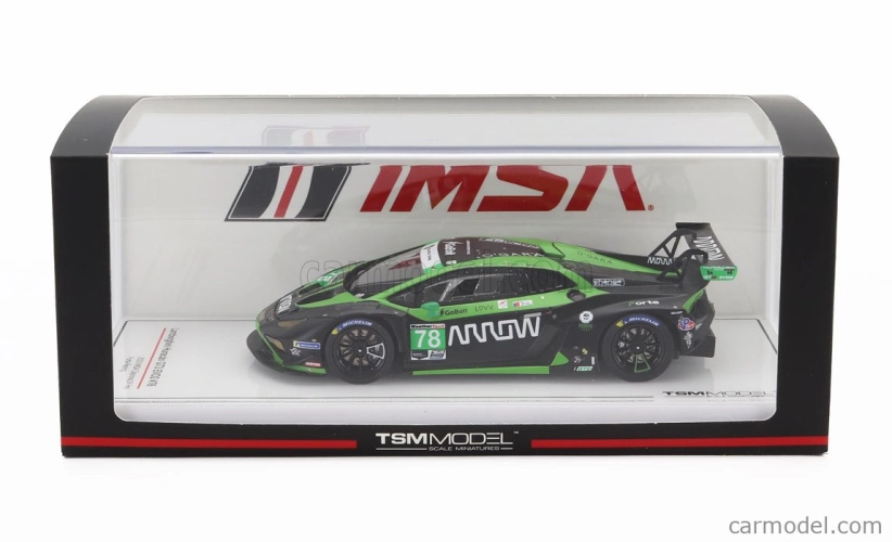 Truescale Lamborghini Huracan Gt3 Evo2 Team Forte Racing N 78 24h Daytona 2023 Marco Mapelli - Loris Spinelli - Benjamin Hites - Misha Goikhberg 1:43 Čierna zelená