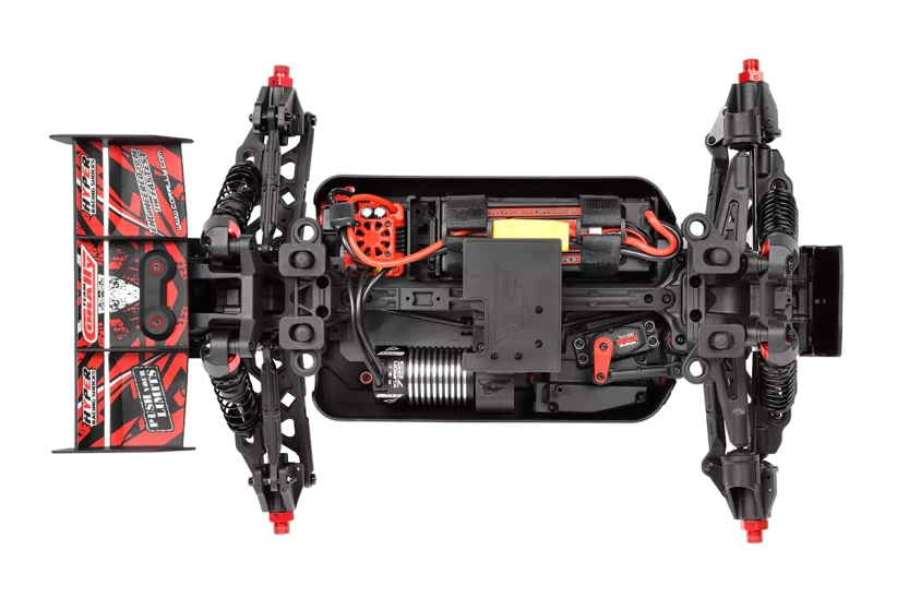 RC auto KAGAMA-4 Monster Truck 4WD 3-4S RTR, červená