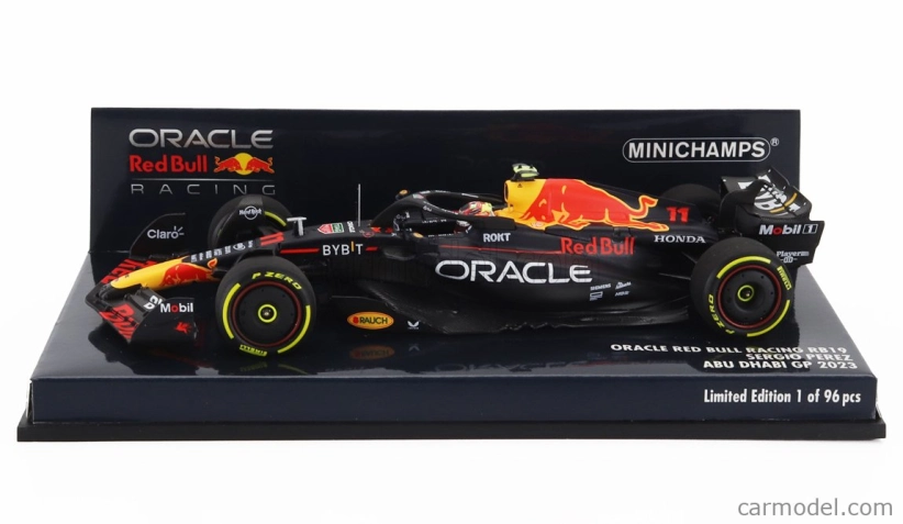 Minichamps Red bull F1 Rb19 Team Oracle Red Bull Racing N 11 4. Abu Dhabi GP 2023 Sergio Perez 1:43 Matt Blue