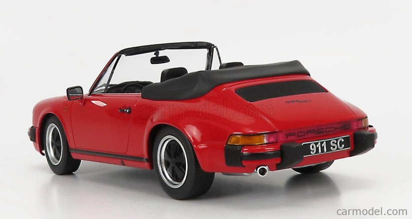 Kk-scale Porsche 911 Sc Cabriolet 1983 - With Extra Soft-top 1:18 Red