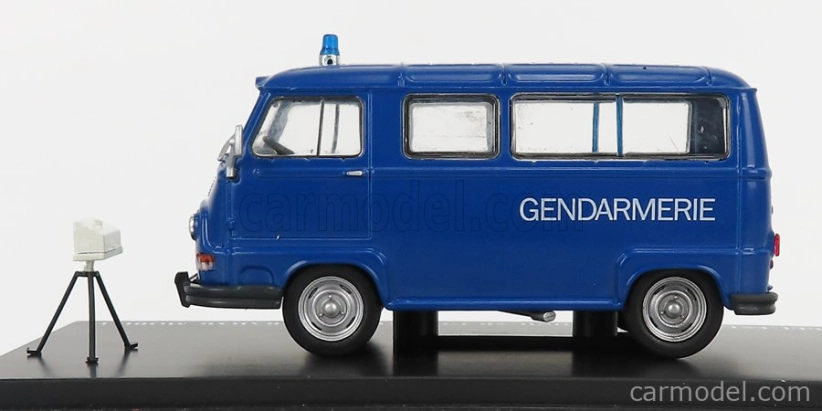 Edicola Renault Estafette 800 Minibus Žandárska polícia Radar Mobile Autovelox 1978 1:43 Modrá