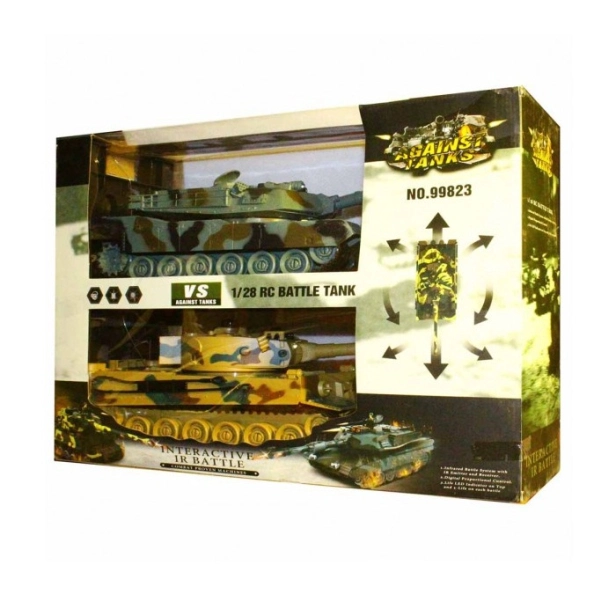 RC sada bojujících tanků Tiger I a M1A2