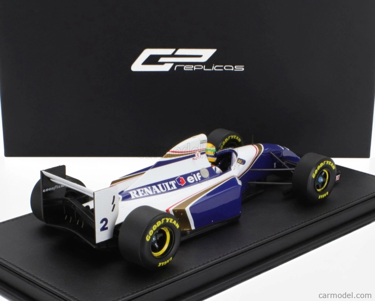 Gp-replicas Williams F1  Fw16 Team Rothmans Renault N 2 San Marino Italy Gp (with Pilot Figure) 1994 Ayrton Senna 1:18 Modrá Bílá