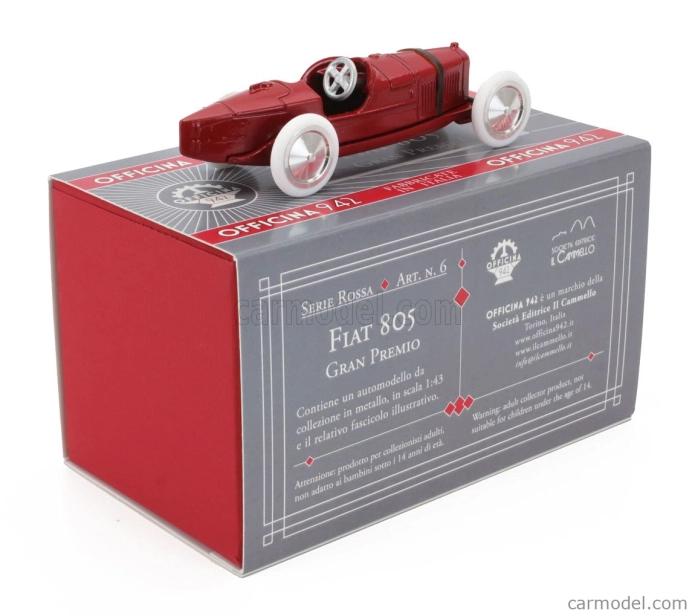 Officina-942 Fiat 805 Spider Gran Premio 1923 1:43 Červená