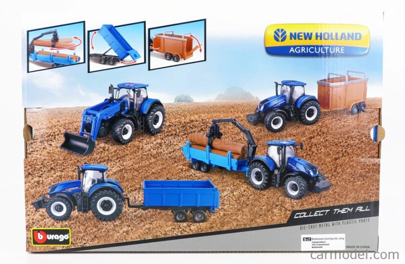 Bburago New Holland T7.315 s doplňky (dárkové balení)
