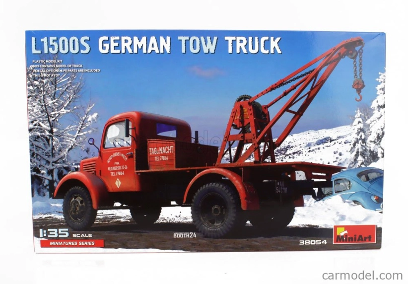 Miniart Mercedes benz L1500s German Tow Truck Carro Attrezzi 1942 1:35 /