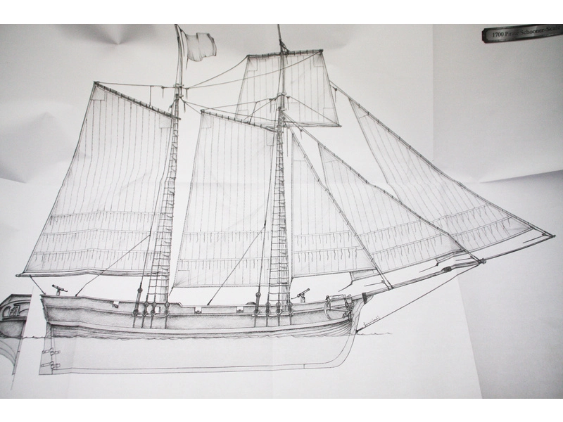 AMATI Adventure pirátska loď 1760 1:60 kit