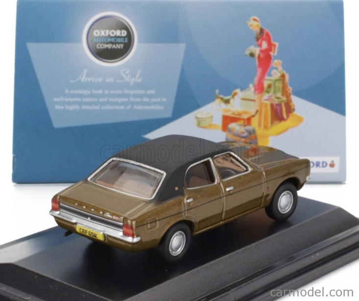 Oxford-models Ford england Cortina Mkii 1969 1:76 Hnědá Černá