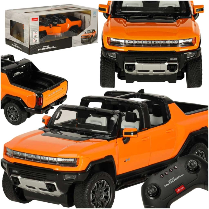 Rastar RC auto Hummer EV 1:16 oranžová