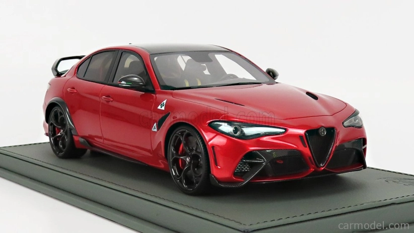 Bbr-models Alfa romeo Giulia Gtam 2020 - Con Vetrina - S vitrínou 1:18 Rosso Gta - Red Met