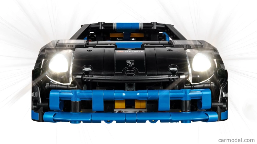 Lego Porsche Lego Technic - 718 Cayman Gt4 E-performance N 0 Racing 2022 1:12 Matná čierna svetlo modrá
