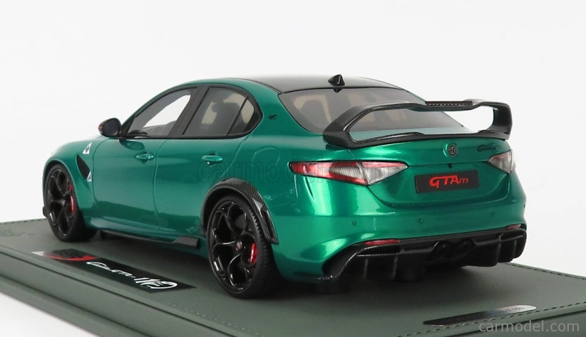 Bbr-models Alfa romeo Giulia Gtam 2020 - Con Vetrina - S vitrínou 1:18 Verde Montreal - Green Met