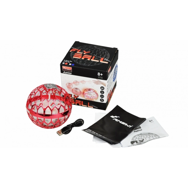 RC lietajúca lopta Magic Hover, červená