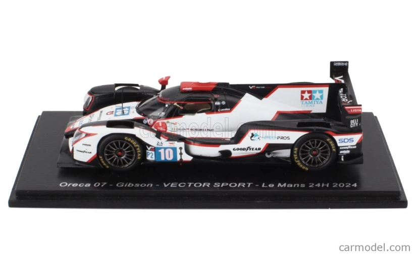 Spark-model Oreca 07 Gibson Gk428 4.2l V8 Team Vector Sport N 10 24h Le Mans 2024 Ryan Cullen - Patrick Pilet - Stephane Richelmi 1:43 Bílá Černá