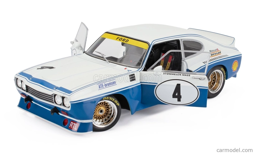 Werk83 Ford england Capri Rs 3100 N 4 Etcc Zandvoort 1974 Jochen Mass - Rolf Stommelen 1:18 Modrá biela