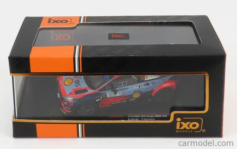 Ixo-models Hyundai I20 Coupe Wrc Mobis N 6 Rally Monza 2021 D.sordo - C.carrera 1:43 2 Tones Blue Red