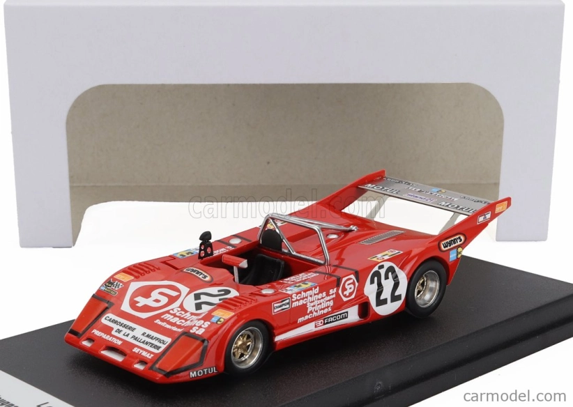 Trofeu Lola T298 Team G.morand N 22 24h Le Mans 1979 Eric Vaugnat - Jacques Boillat 1:43 Červená