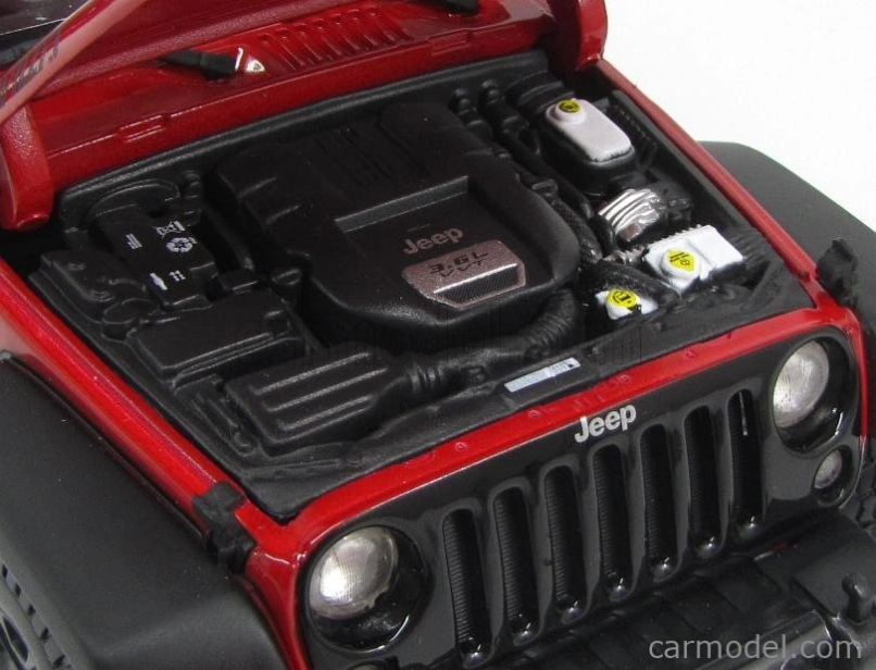 Maisto Jeep Wrangler Willys Soft-top 2014 1:18 červeno-čierna
