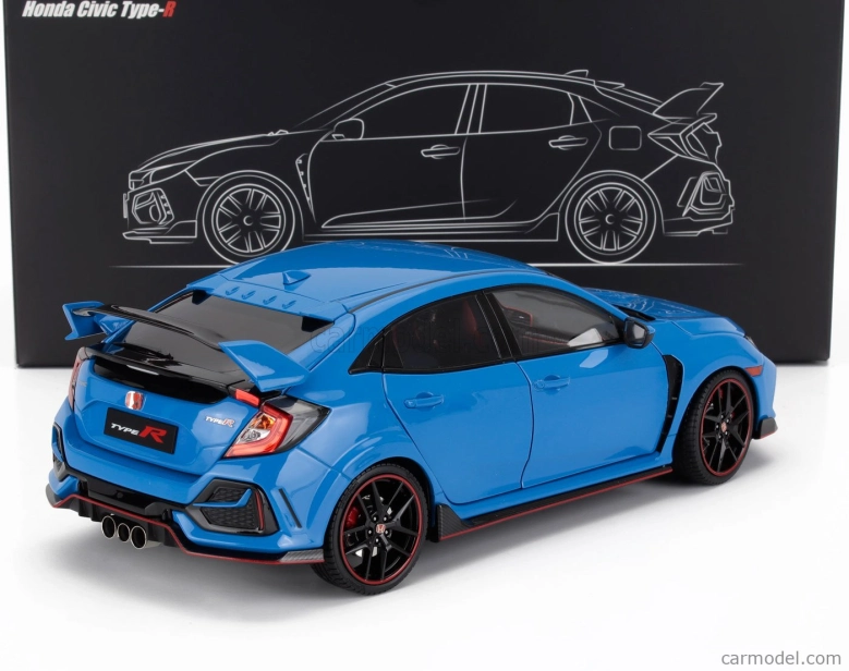Lcd-model Honda Civic Type-r (fk8) 2020 1:18 Blue