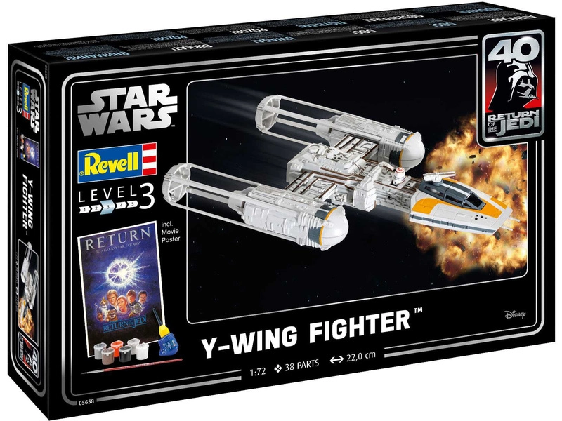 Revell SW Y-wing Fighter (1:72) (darčeková súprava)
