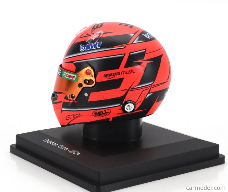 Spark-model Bell helmet Casco Helmet F1 Esteban Ocon Team Bwt Alpine N 31 Season 2024 1:5 Red