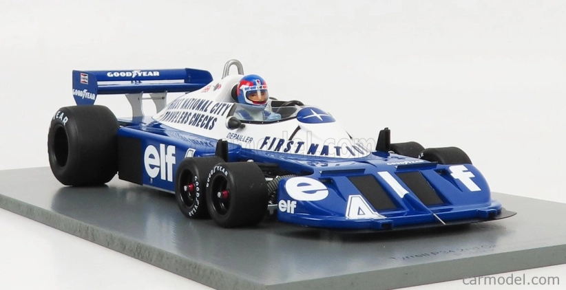 Spark-model Tyrrell F1 P34 Elf N 4 2nd Canada Gp 1977 P.depailler 1:18 Modrá Bílá