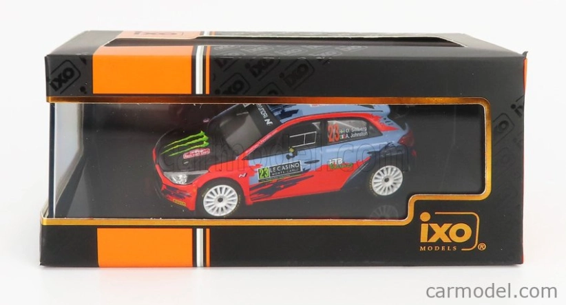 Ixo-models Hyundai I20 Wrc Coupe Monster N 23 Rally Montecarlo 2021 O.solberg - A.johnston 1:43 2 Tóny Modrá Červená Čierna