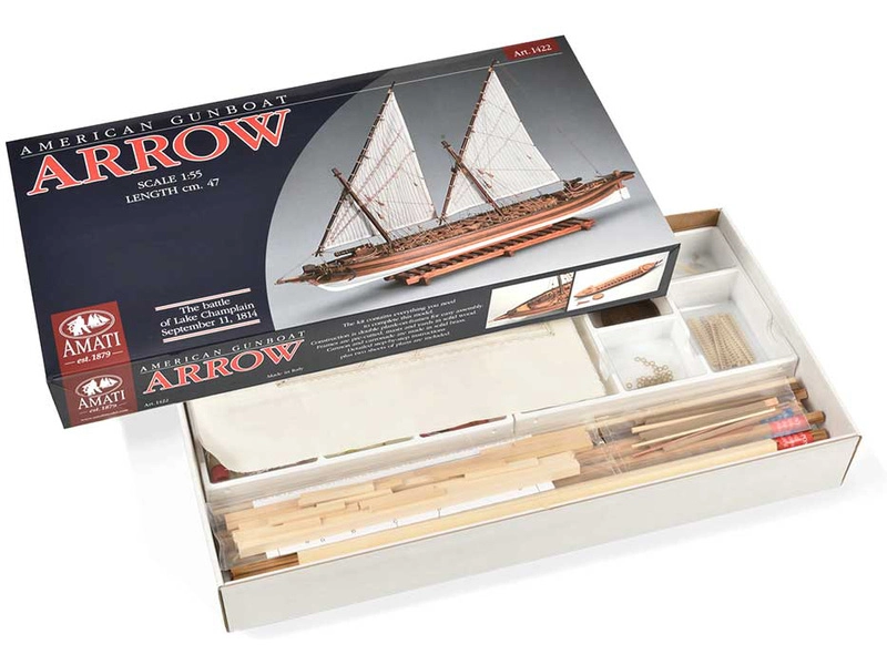 AMATI Arrow bojová loď 1814 1:55 kit
