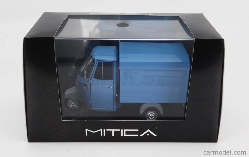 Mitica-diecast Piaggio Ape P501 Van Closed 1979 - Con Vetrina - S vitrínou 1:18 Blu 7210