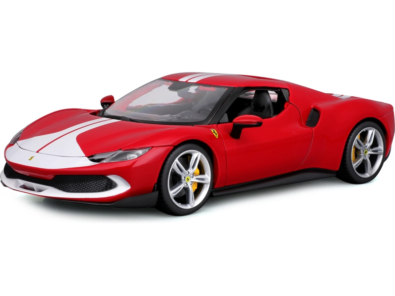 Bburago Ferrari 296 Gtb Assetto Fiorano 2022 1:18 Červená Bílá