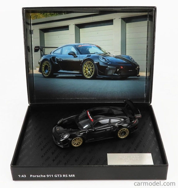 Minichamps Porsche 911 991-2 Gt3 Rs Mr Team Manthey Racing 2018 - Golden Rims 1:43 Black