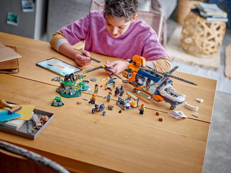 LEGO City - Helikoptéra na prieskum džungle v základnom tábore