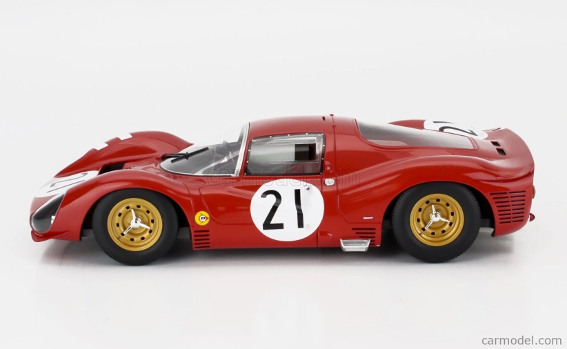 Mitica-r Ferrari 330 P3 4.0l V12 Coupe Ch.0848 Team Ferrari Sefac N 21 24h Le Mans 1966 Lorenzo Bandini - Jean Guichet 1:18 Red