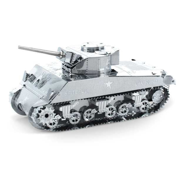 Oceľová stavebnica tank Sherman