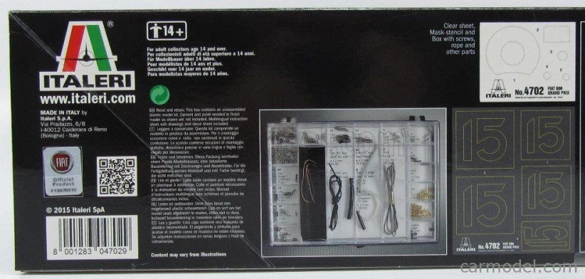 Italeri Fiat 806 Grand Prix 1927 1:12 /