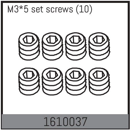 M3*5 set screws (10)