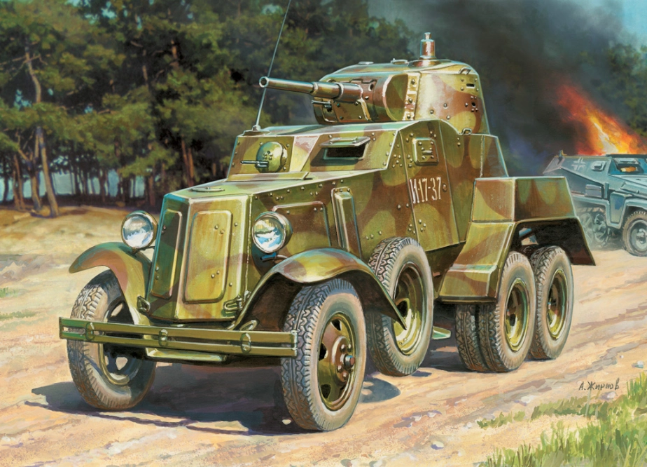 Zvezda Snap Kit - GAZ BA-10 (1:100)