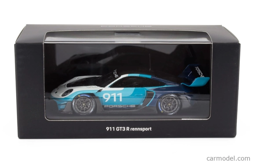 Spark-model Porsche 911 992 Gt3 R N 911 Racing Speed Icon Design Coupe 2023 1:43 2 Tóny Modré Bílé