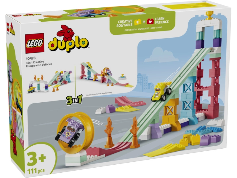 LEGO DUPLO - Kreativní rampy s autíčky 3 v 1