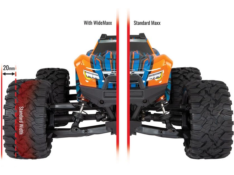 RC auto Traxxas Maxx 1:8 4WD TQi RTR, červená