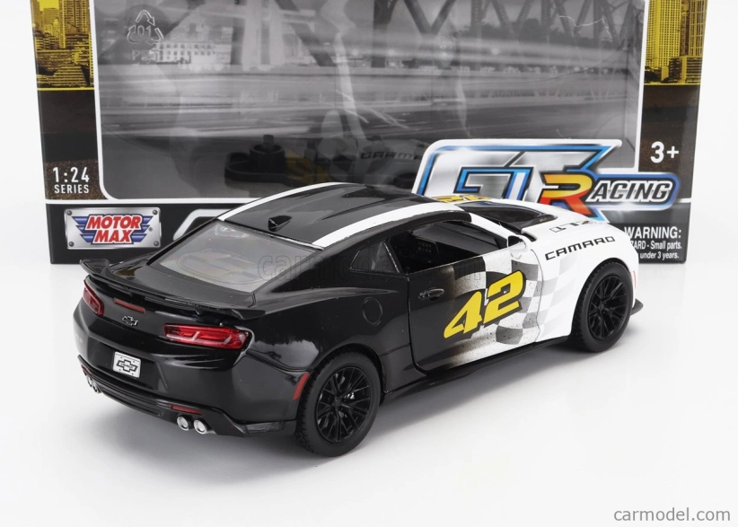 Motor-max Chevrolet Camaro Zl1 N 42 Racing 2017 1:24 Bílá Černá