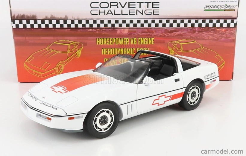 Greenlight Chevrolet Corvette C4 1988 1:18 Bílá Červená