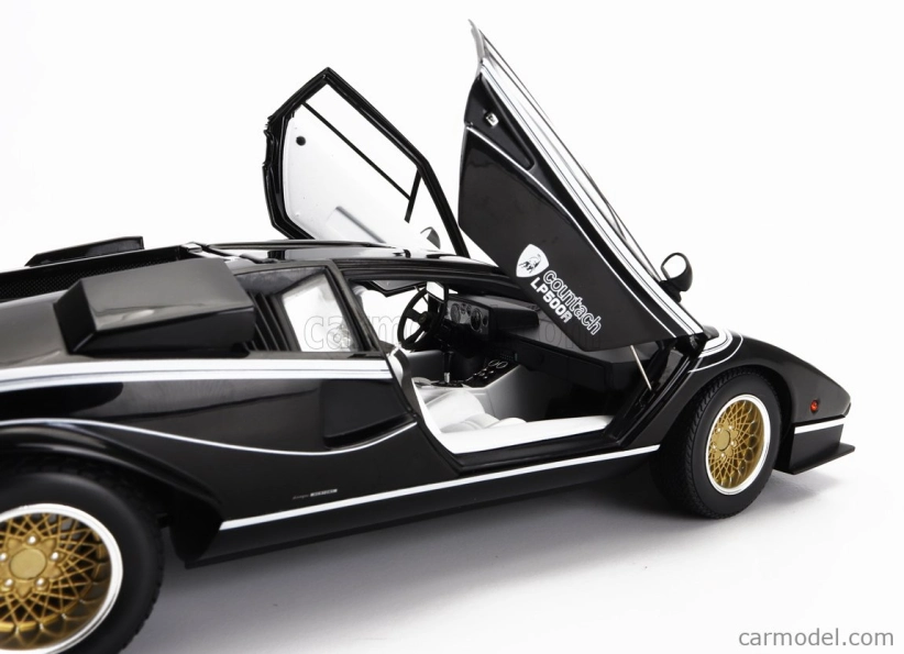 Kyosho Lamborghini Countach Lp500 R Quattrovalvole 1982 1:18 Černá Bílá