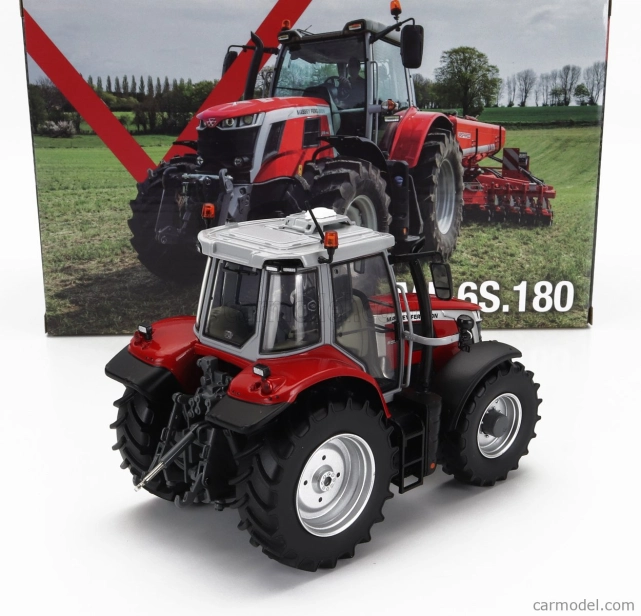 Universal hobbies Massey ferguson Mf6s.180 Tractor 2021 1:32 Červená sivá