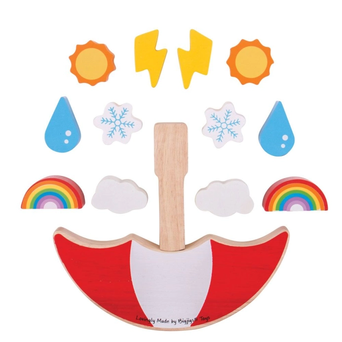 Bigjigs Toys Balančná hra Počasie – poškodený obal