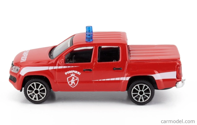 Bburago Volkswagen Amarok Pick-up Vigili Del Fuoco 2019 1:43 červeno-biela