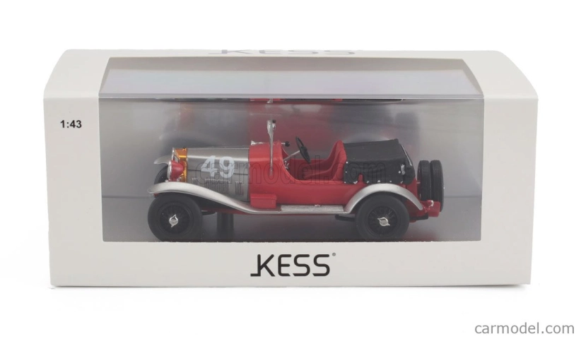 Kess-model Alfa romeo Rl Super Sport N 49 7th Mille Miglia 1927 Arturo Mercanti - Carlo Sozzi 1:43 Červená Strieborná Čierna