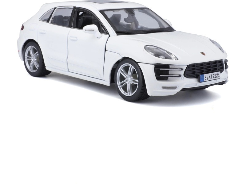 Bburago Plus Porsche Macan 1:24 bílá metalíza