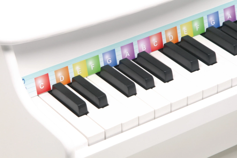 Malá drevená hudobná hračka Piano White