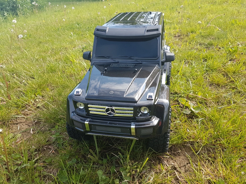 RC auto Traxxas TRX-4 Mercedes G500 1:10 s LED osvětlením TQi, modrá